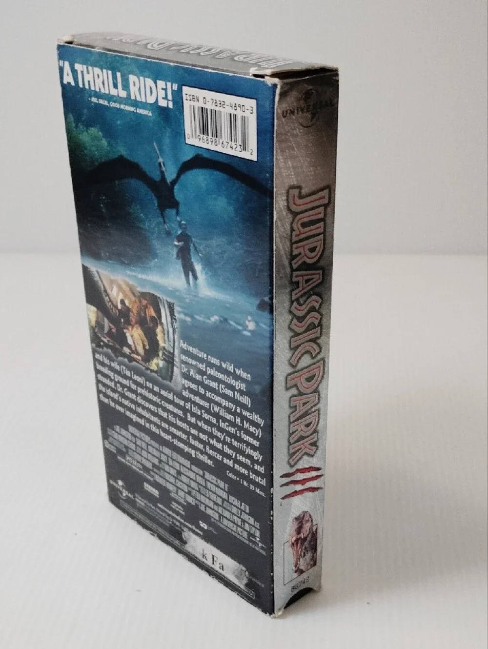 12 For $8 Jurassic Park III VHS Tape with Box - Black and Silver